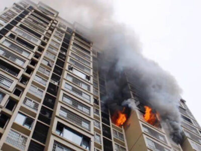 Incendie d'un bâtiment résidentiel