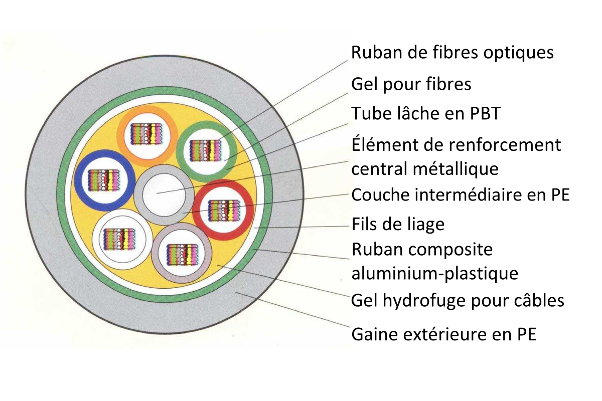 Interférence Fibre Optique Câble électrique