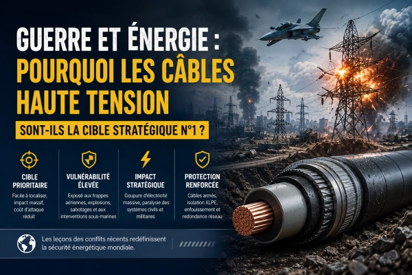 Pourquoi les câbles haute tension deviennent une cible stratégique en temps de guerre ?