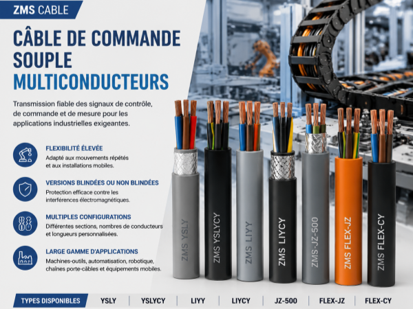 Câble de Commande Souple Multiconducteurs