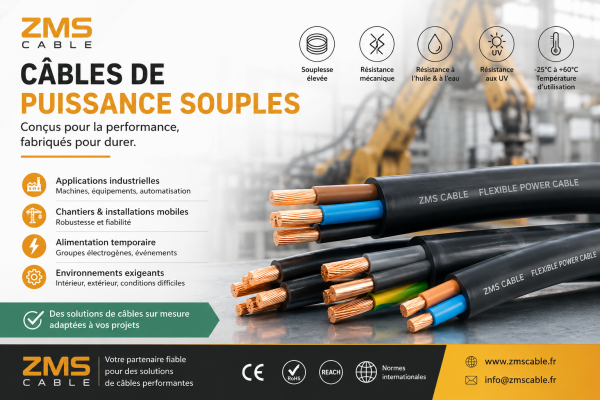Câble de Puissance Souple les câbles H05RN-F, H07RN-F, H07BQ-F et NSHTÖU